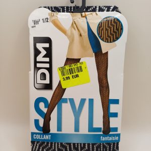 Collant fantaisie DIM style taille1/2. noir