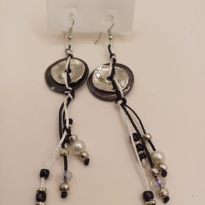 BO fantaisie couleur argent et noir N°125