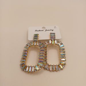 BO fantaisie couleur or et blanc brillantes N°128