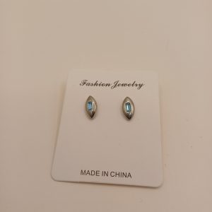 BO fantaisie clous argenté et brillant bleu N°136