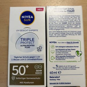 Creme fluide Nivea sun triple protection 50+ 40ml