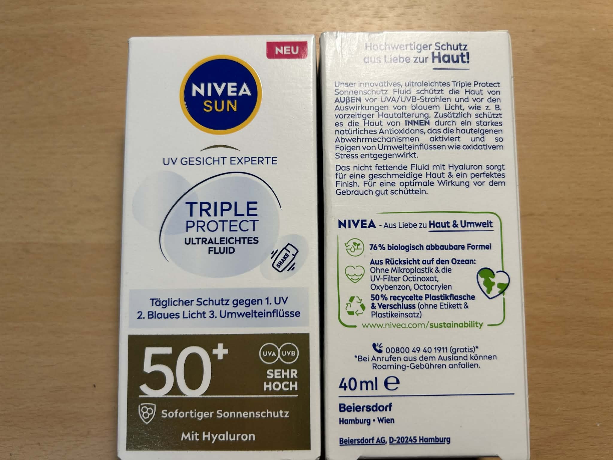 Creme fluide Nivea sun triple protection 50+ 40ml