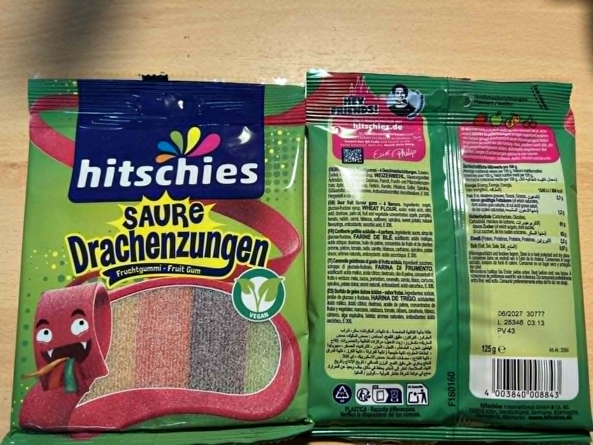 Hitschies sour 4 parfums 125 grs