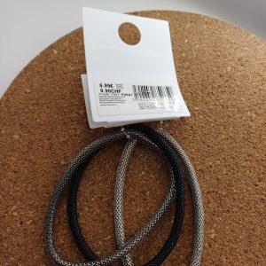 Braceletx3   fantaisie n°2 gris argenté noir