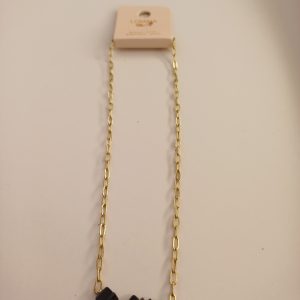 Collier fantaisie couleur or et noir N°119
